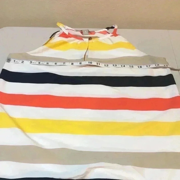 Banana Republic Cami Stripe Razor Back Silk Feel Tank Top-Size M - Picture 5 of 8